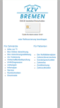 Mobile Screenshot of kzv-bremen.de